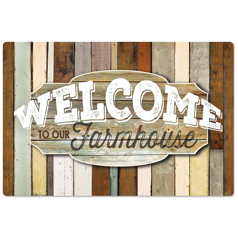 Decorative Anti-Fatigue Memory Foam Mats 30" x 20" - Mat Farmhouse - 30" x 20"