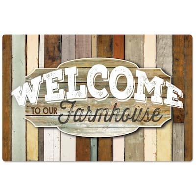 Decorative Anti-Fatigue Memory Foam Mats 30" x 20" - Mat Farmhouse - 30" x 20"