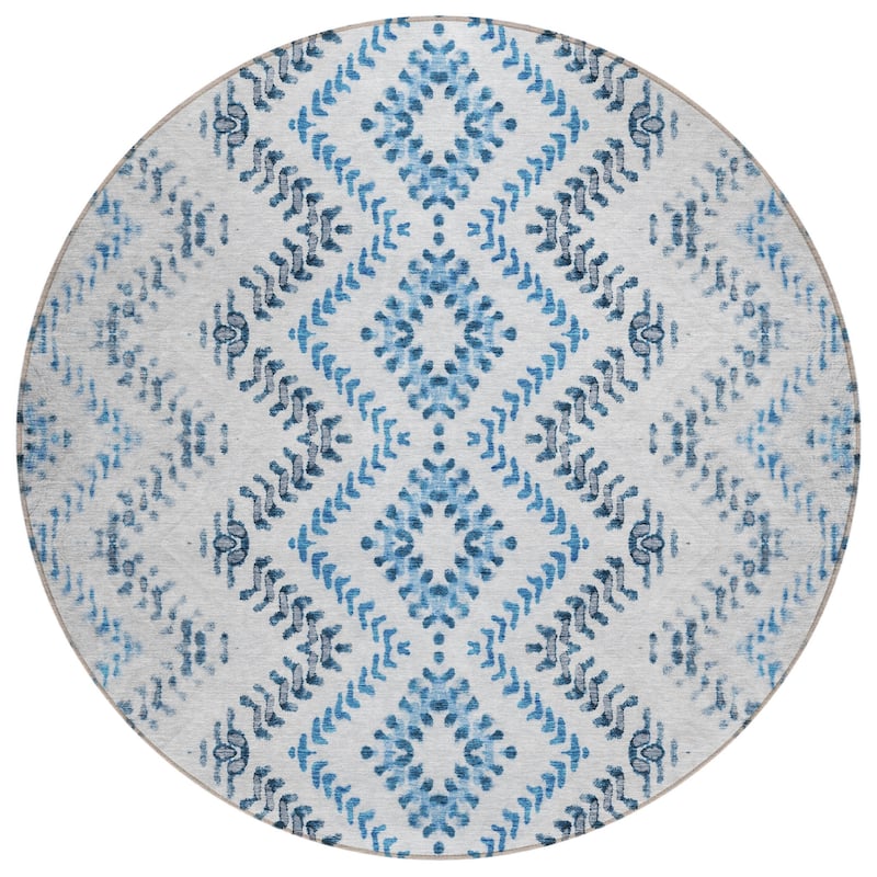 HomeRoots Geometric Transitional Rectangle Outdoor Rug