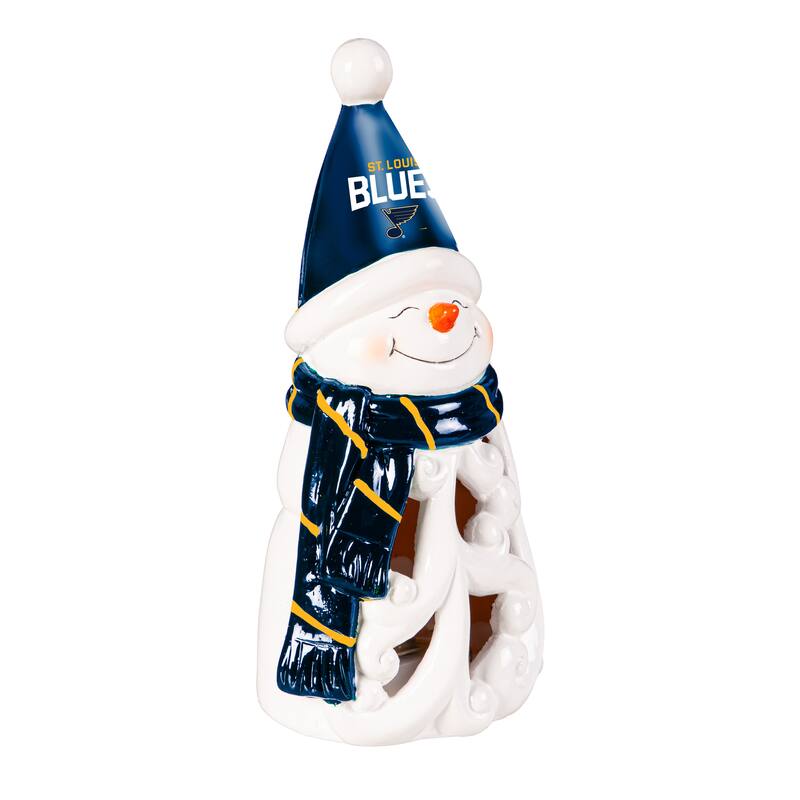 St. Louis Blues Snowman LED Garden Statuary, 8"