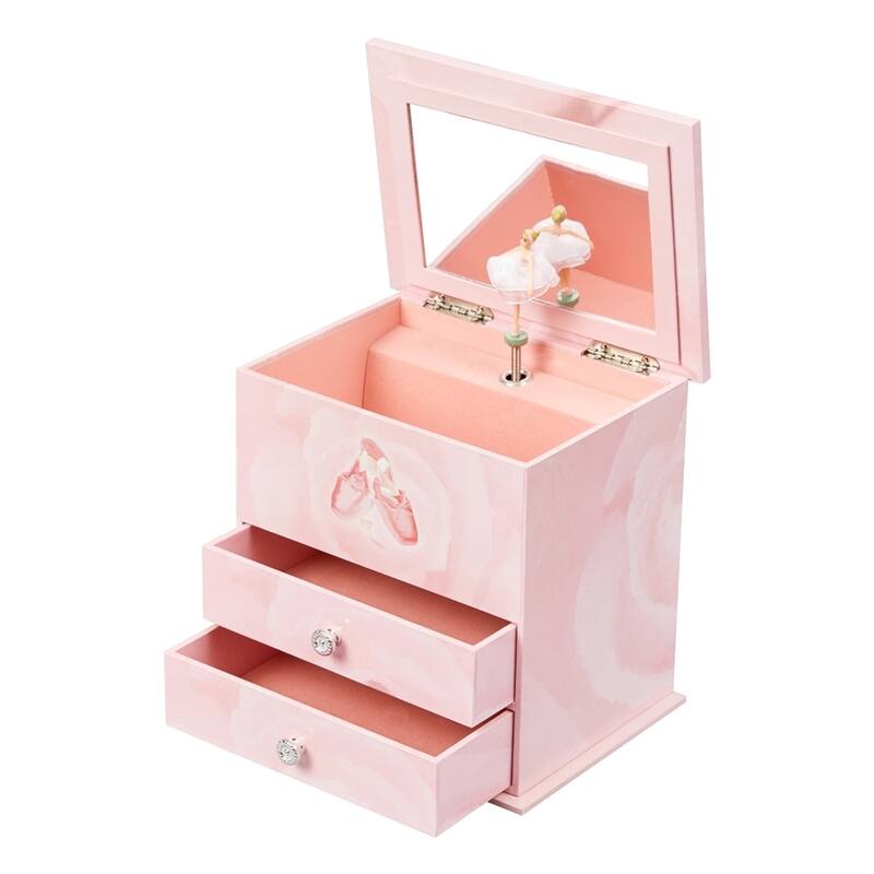 Mele and Co Casey Girl's Musical Ballerina Jewelry Box Bed Bath