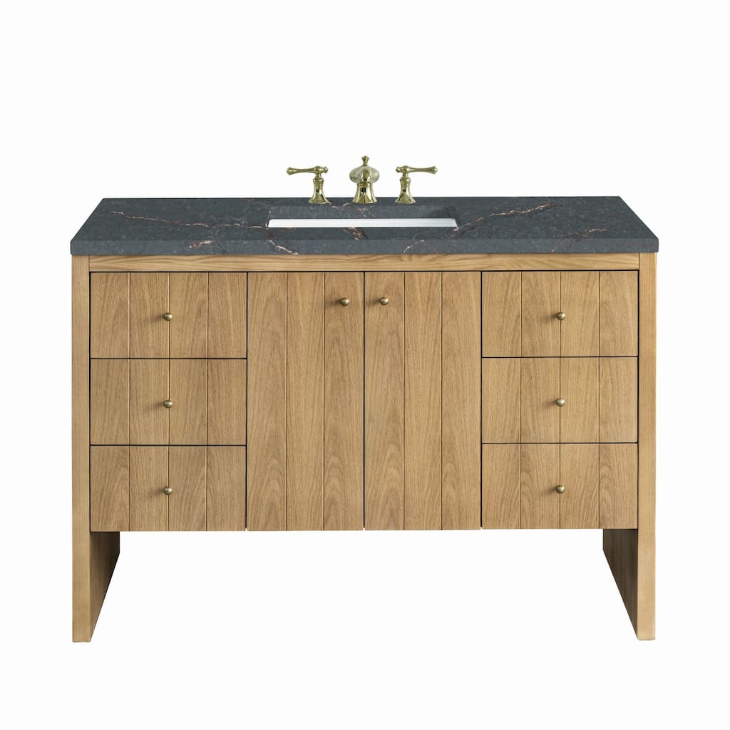 James Martin Vanities 435-V48-3PBL Hudson 48" Single Basin Wood Vanity