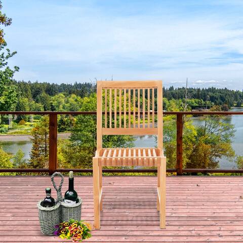 Chic Teak Castle Teak Wood Indoor/ Outdoor Dining Chair