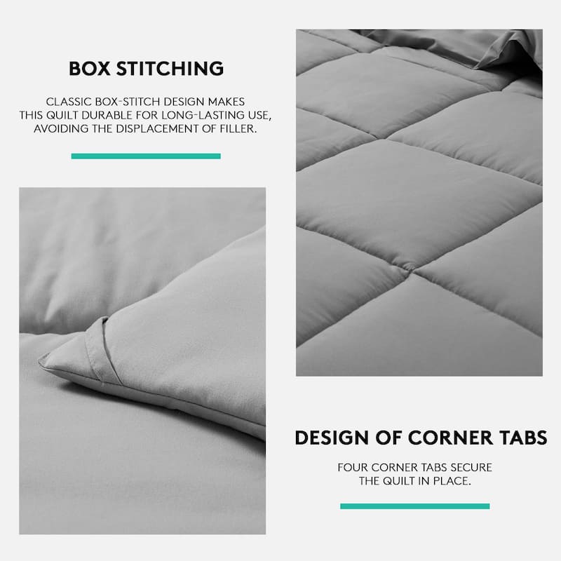 All Season Soft Comforter/Duvet Insert, Quilted and Peach-skin Processes, Machine Washable