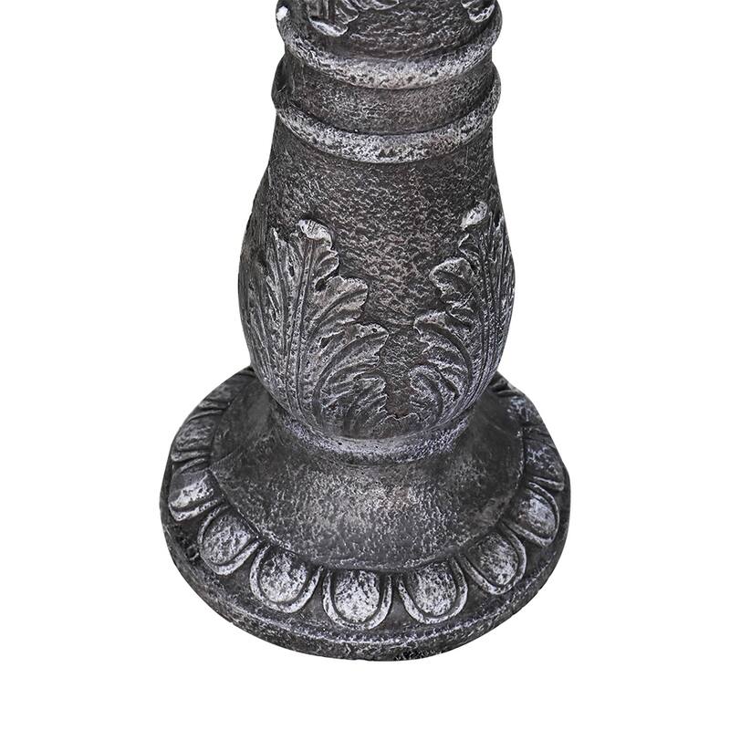 Outdoor Bird Bath for Garden Decor 24.4in H Concrete BirdBath for Patio