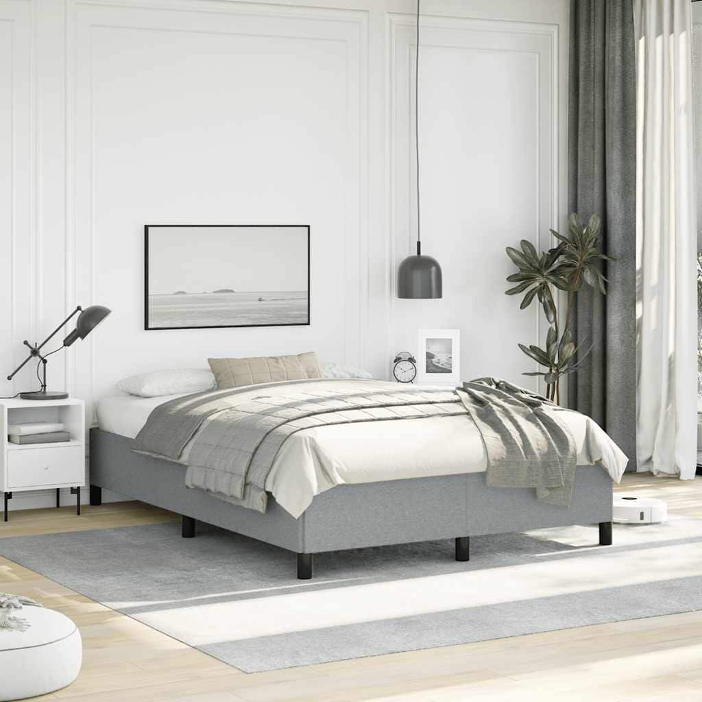vidaXL Bed Frame, Fabric, No Mattress