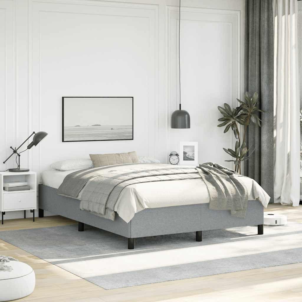 vidaXL Bed Frame, Fabric, No Mattress