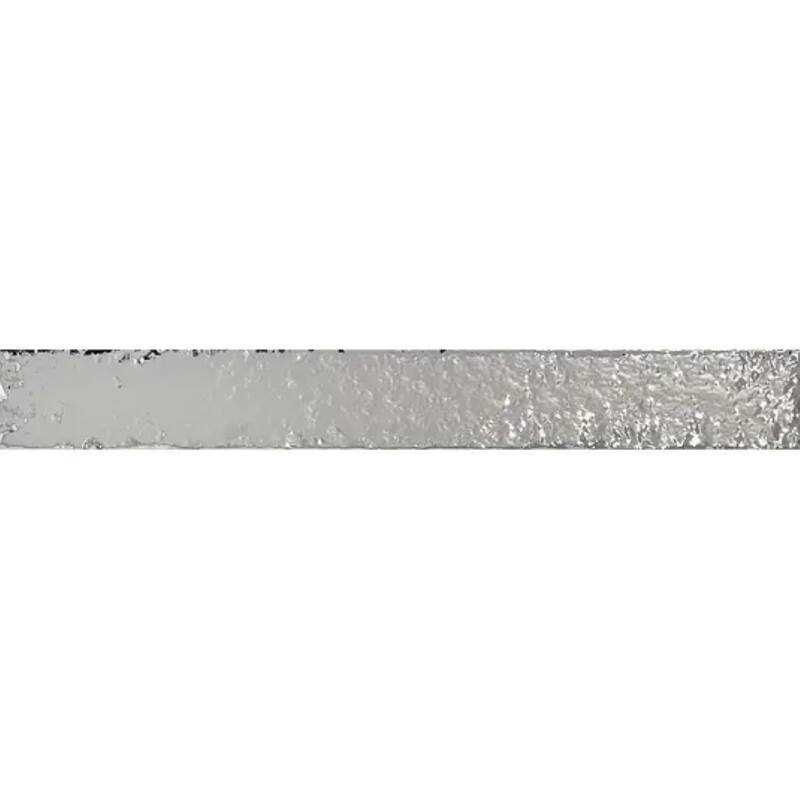 Valenza 2x16 Silver Metallic Ceramic Zellige Subway Wall Tile (10.76 sq ft/case) - 50 Pack