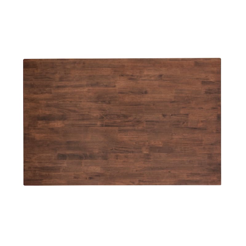 Furniture of America Abigail X Mid-Century Modern Rich Walnut Extendable Self-Storing 53-inch Counter Height Dining Table