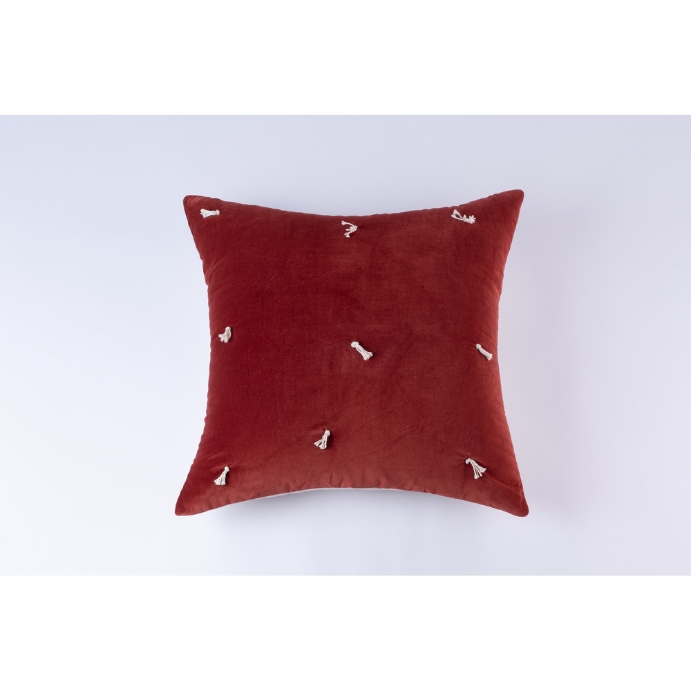 Hawke, Cotton/Velvet, Brick, Sham