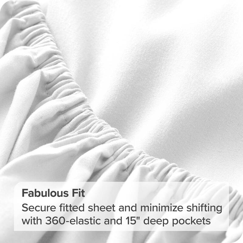 Bare Home 2-Pack Microfiber Fitted Bottom Sheets