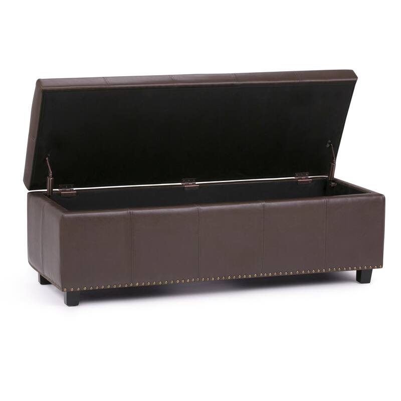 WYNDENHALL Stanford Upholstered Storage Ottoman