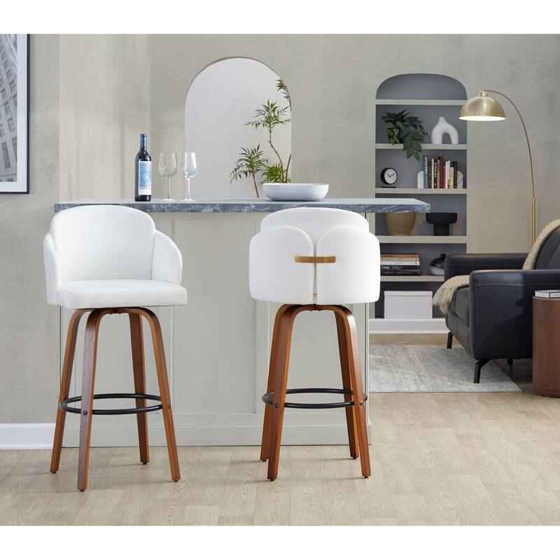 Dahlia 30" Fixed-Height Barstool - Set of 2
