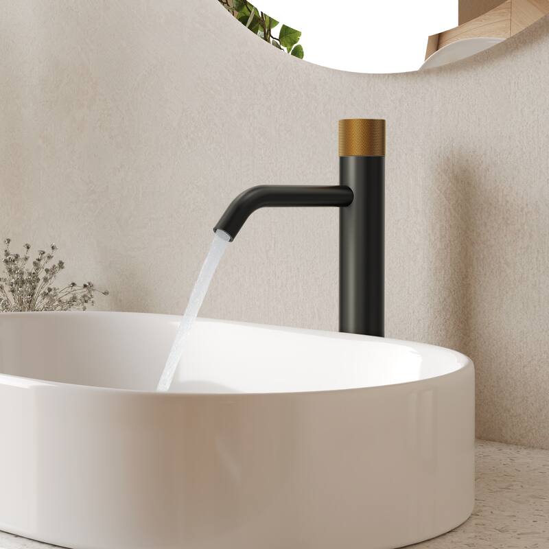 Modern Single Hole Bathroom Faucet,Deck Mount Sink Faucet