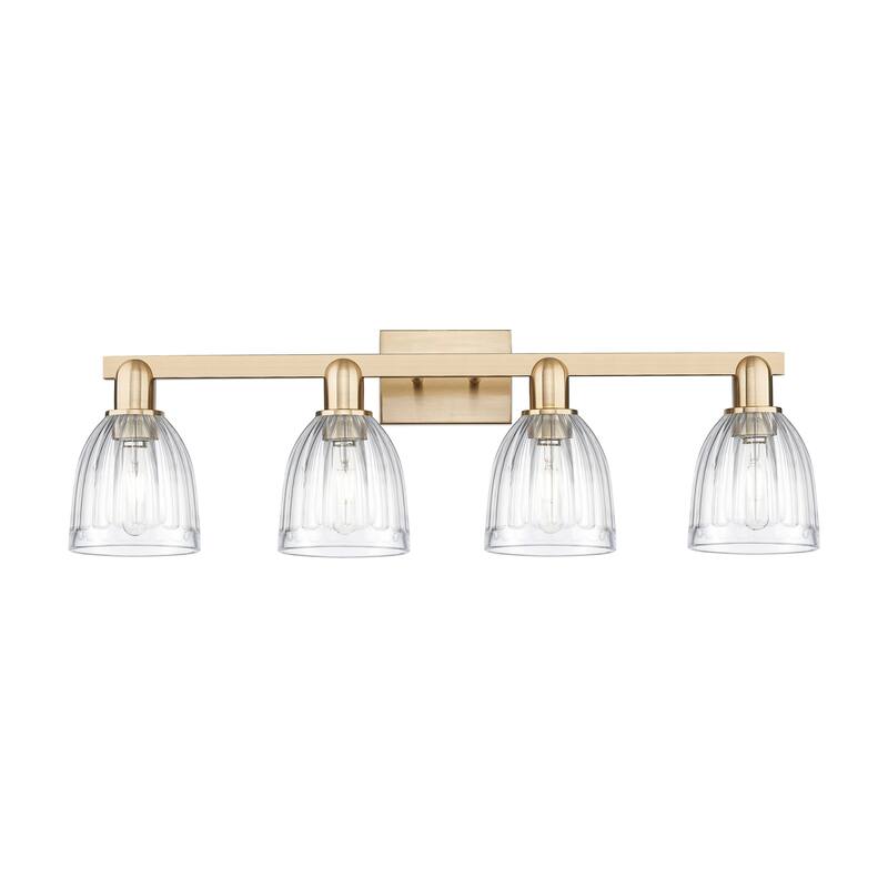 Innovations Lighting Endless Possibilities Arcadia - Brookfield - 4 Light 33" Bath Vanity Light - Champagne Bronze