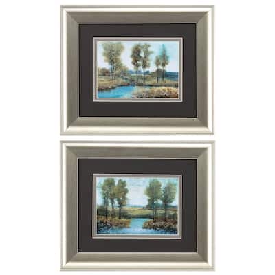 Propac Images Stream Side Set of 2 Wall Art - Blue
