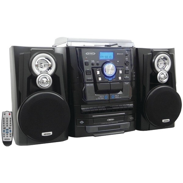 stereo with record player and bluetooth