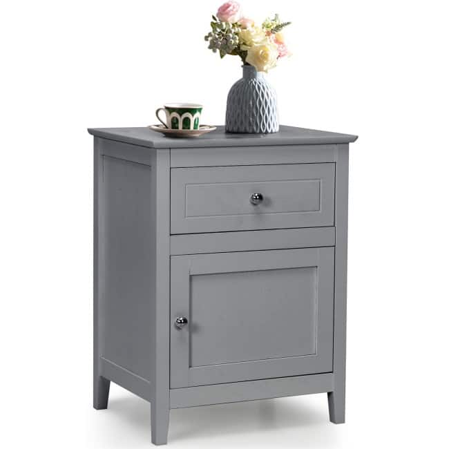 Beechwood Nightstand Accent End Table - 19" x 15" x 25" (L×W×H)