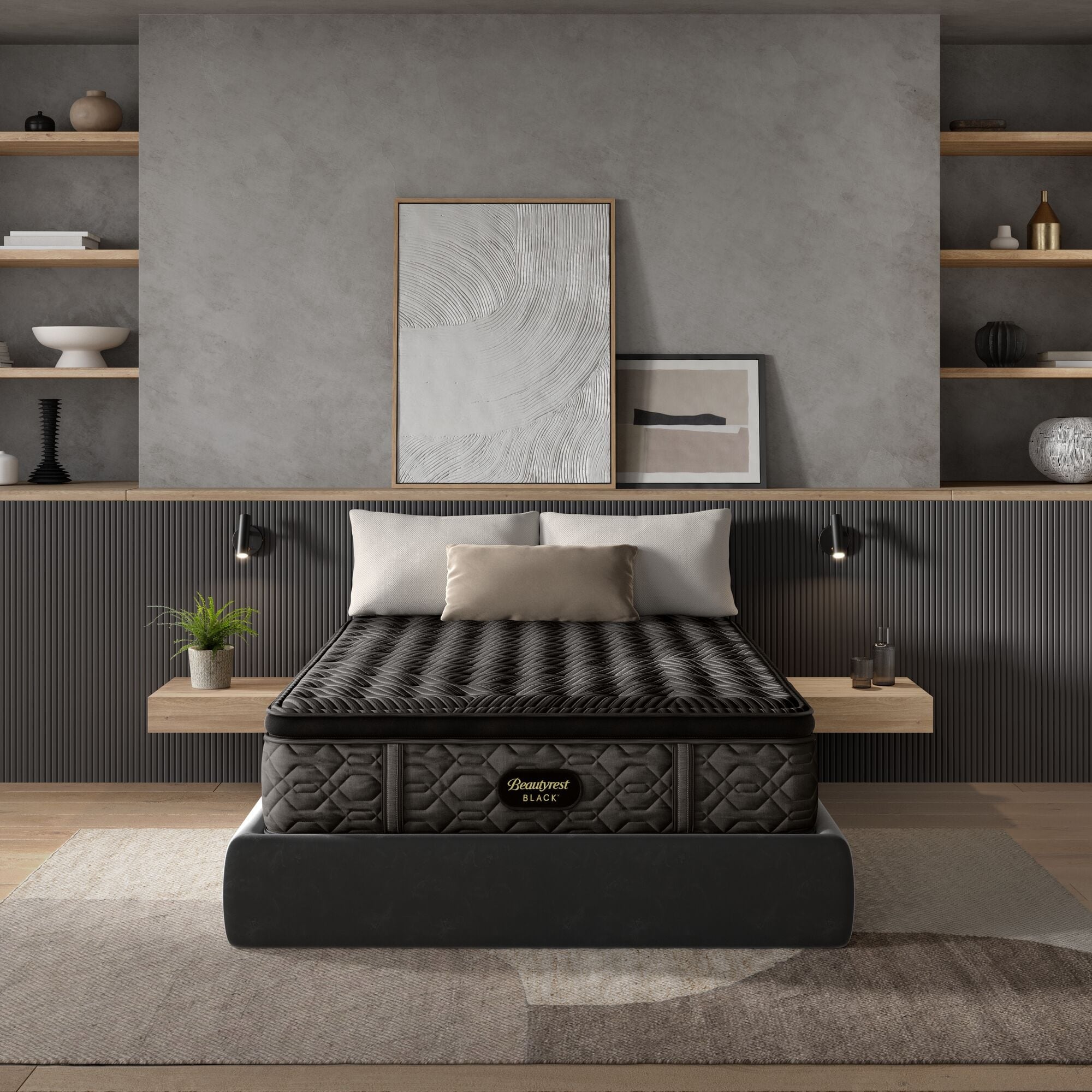 Beautyrest Black Series One 14.75" Medium Pillow Top Mattress Set