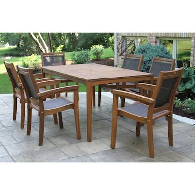 Eilaf 7 pc. Eucalyptus and Sling Dining Set