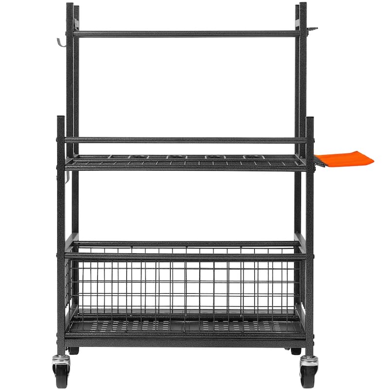 Garden Tool Organizer PP Garden Tool Stand Holder Organizer for Yard, Shed, Outdoor - Metal square plug-in