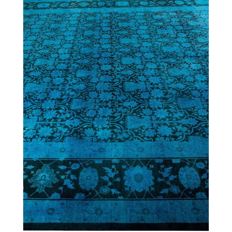 Vibrance One-of-a-Kind Hand-Knotted Area Rug - Blue, 12' 1" x 21' 6" - 12' 1" x 21' 6"