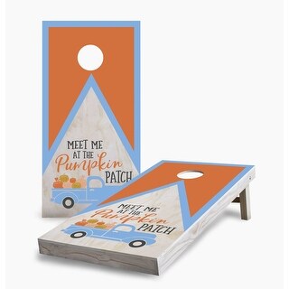 Meet Me at the Pumpkin Patch Cornhole Game (Choose Wraps or Boards)