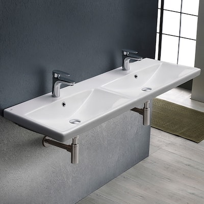 Nameeks CeraStyle 032500-U-Two Hole Elite 47-1/4" Rectangular Ceramic
