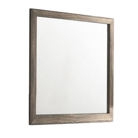 Rectangular Wood Encased Dresser Top Mirror - 39.5 H x 1 W x 39.5 L Inches