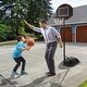 preview thumbnail 3 of 5, 5.5 to 7.5 FT Adjustable Portable Basketball Hoop System with Anti-Rust Stand and Wheels - 32.5" x 24" (L x W)