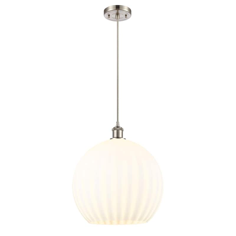 Innovations Lighting 516-1P-17-14 White Venetian Pendant White