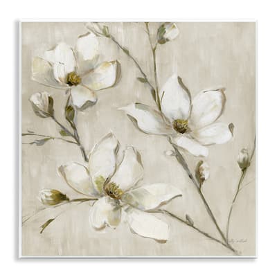 Stupell Neutral Dogwood Branches Wall Plaque Art Design By Sally Swatland