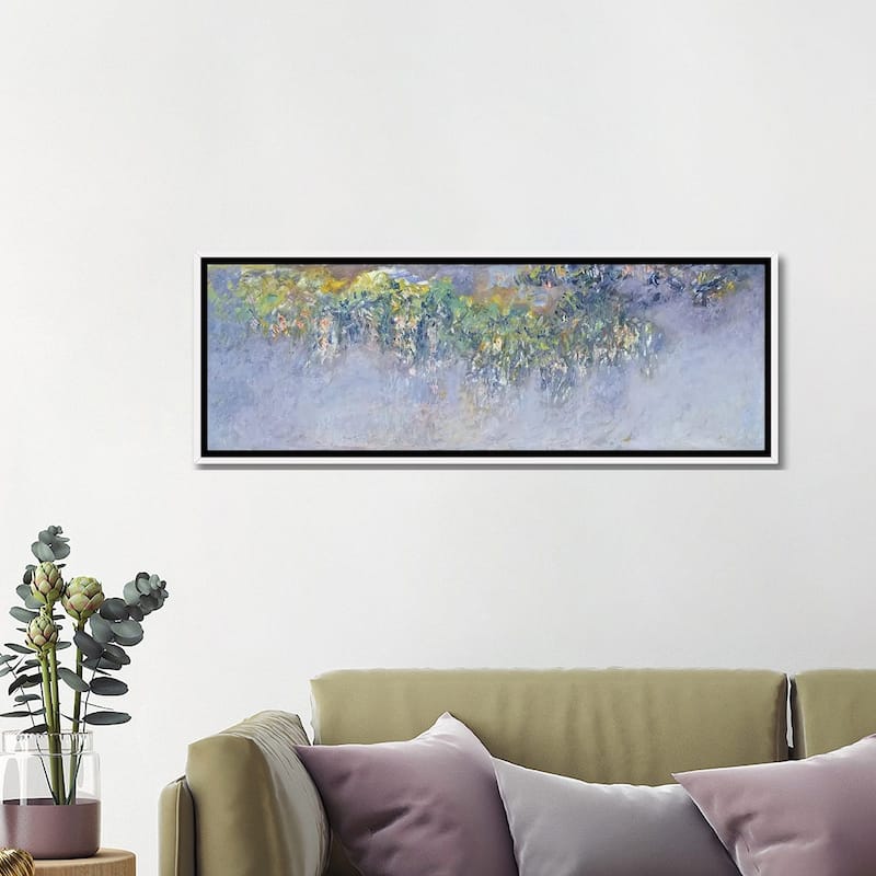 iCanvas "Wisteria, 1919-20 " by Claude Monet Framed Canvas Print