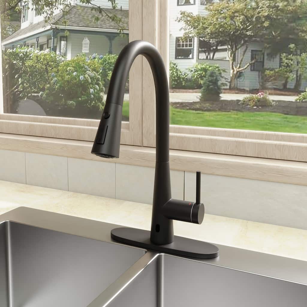 Clihome 3-Function Touchless Single Handle Pull Down Kitchen Faucet
