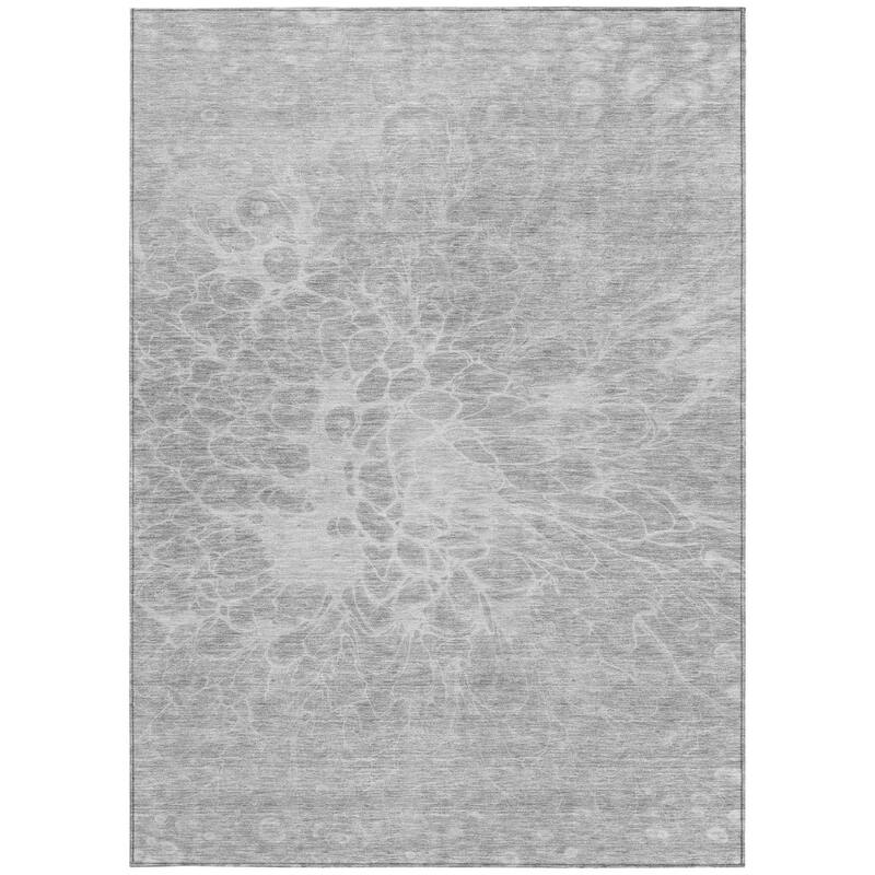 HomeRoots Abstract Transitional Rectangle Outdoor Rug