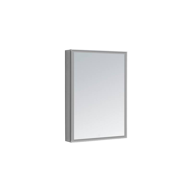 AQUADOM Edge Royale Bathroom Led Lighted Medicine Cabinet Defogger, 3X LED Adjustable Magnifying Mirror, Electrical Outlets.