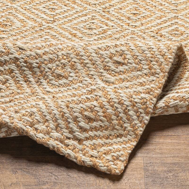 Livabliss Ahnya Bohemian Handmade Jute Area Rug