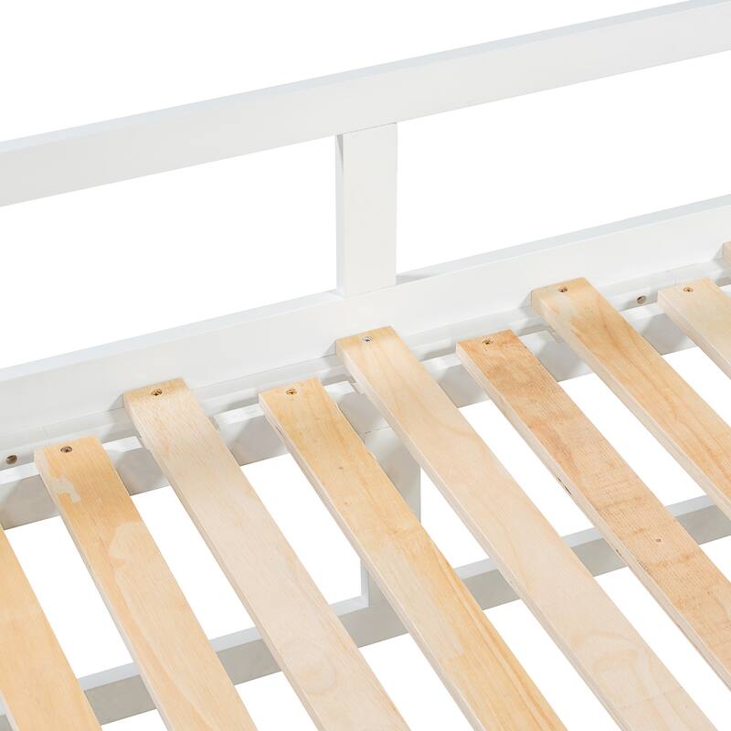 Roomfitters Twin Extending Daybed with Trundle and 2 Storage Drawers, Expands to King Size