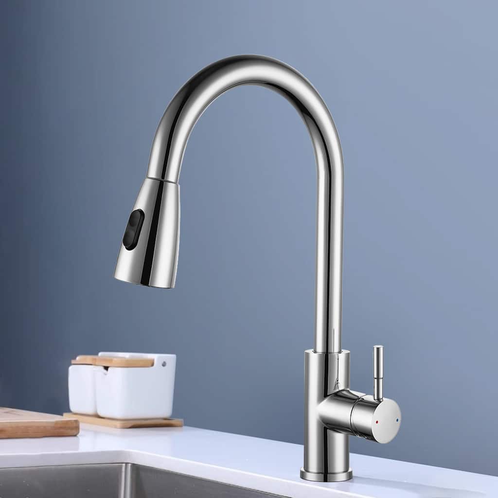 Topcraft Stainless Steel Pull Down kitchen Sink Faucet