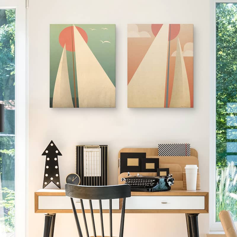 Sails III-VI by Ryan Fowler Canvas Art Prints