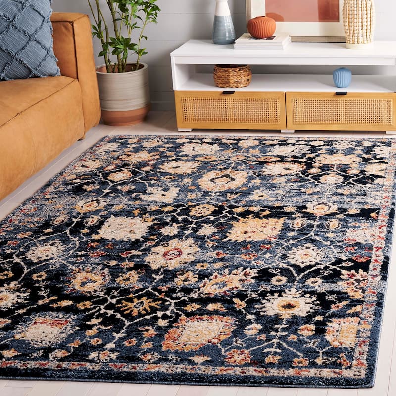 SAFAVIEH Luna Thomasina Traditional Rug - 8' x 10' - Navy/Blue