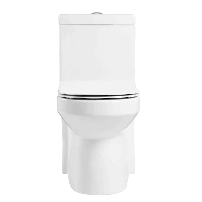 Fine Fixtures Dual-flush 1-piece Toilet 10-in. Rough-in w/ Seat