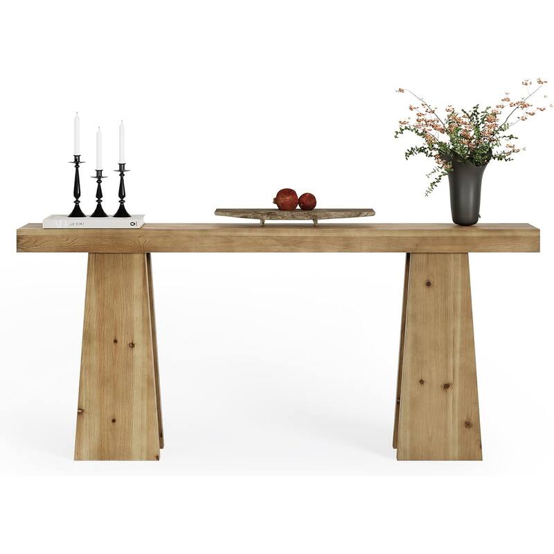 70.9" Extra Long Solid Wood Console/Entryway Table, Farmhouse Sofa Table Behind Couch for Living Room, Hallway, Foyer, Entrance