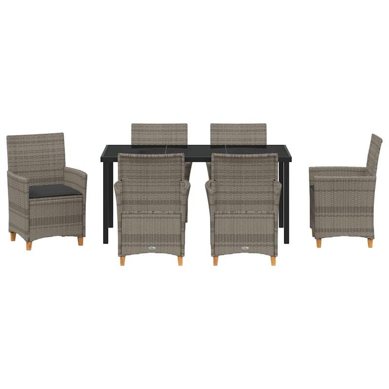 vidaXL Garden Dining Set Poly Rattan