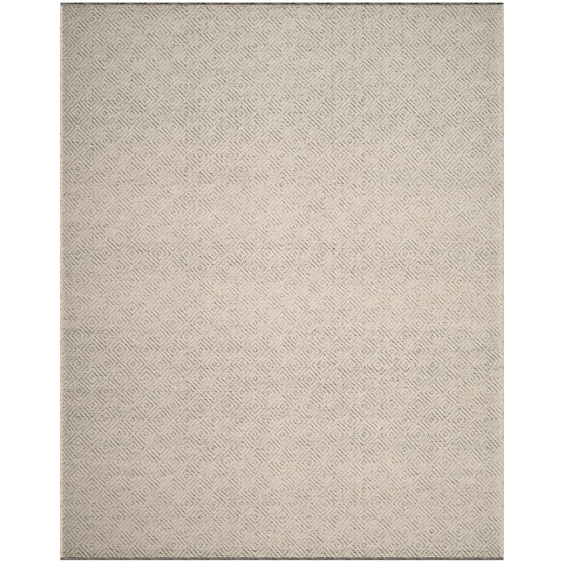 SAFAVIEH Natura Rimah Handmade Wool Area Rug - 12' x 15' - Ivory/Light Grey - Rectangle