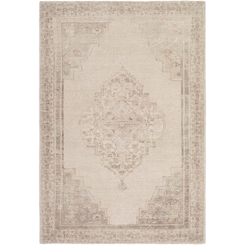 Livabliss x Galey Alix Luciana III Traditional Medallion Area Rug - 5' x 7'6" - Beige