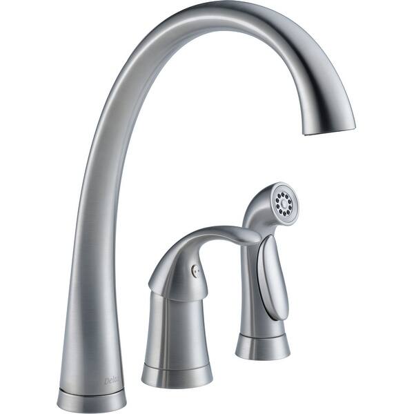 Shop Delta 4380 Dst Pilar Kitchen Faucet With Side Spray Overstock 17032213