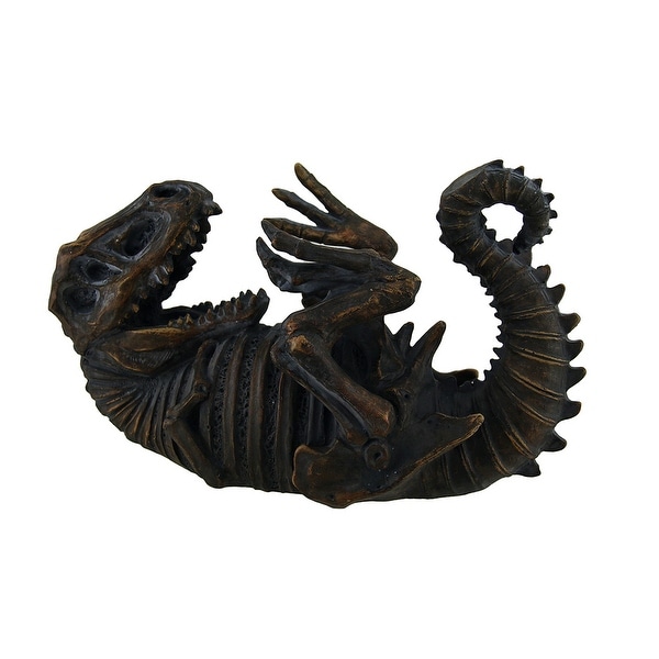 Downside Up T-Rex Skeleton Decorative Single Bottle Tabletop Wine Holder Stand - 6.5 X 11.5 X 5 inches