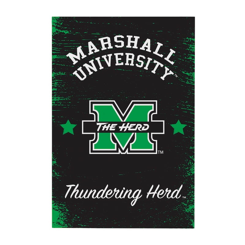 Marshall University Wooden Door Decor Wall Sign - Multi-Color