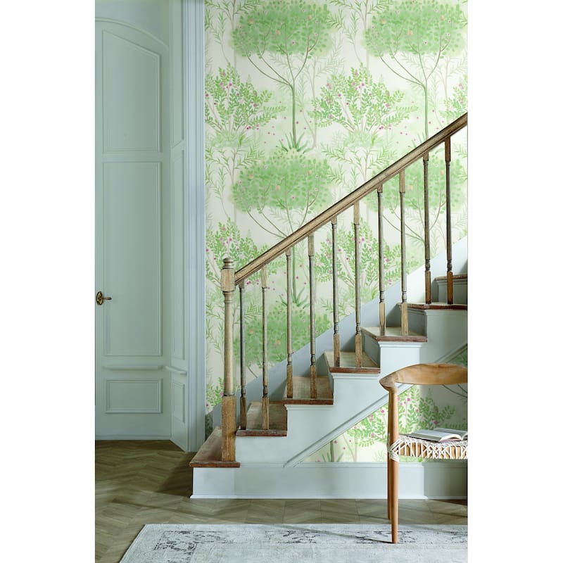 Montgeron Vinyl Orchard Wallpaper 20.5 in x 33 ft = 56 sq ft